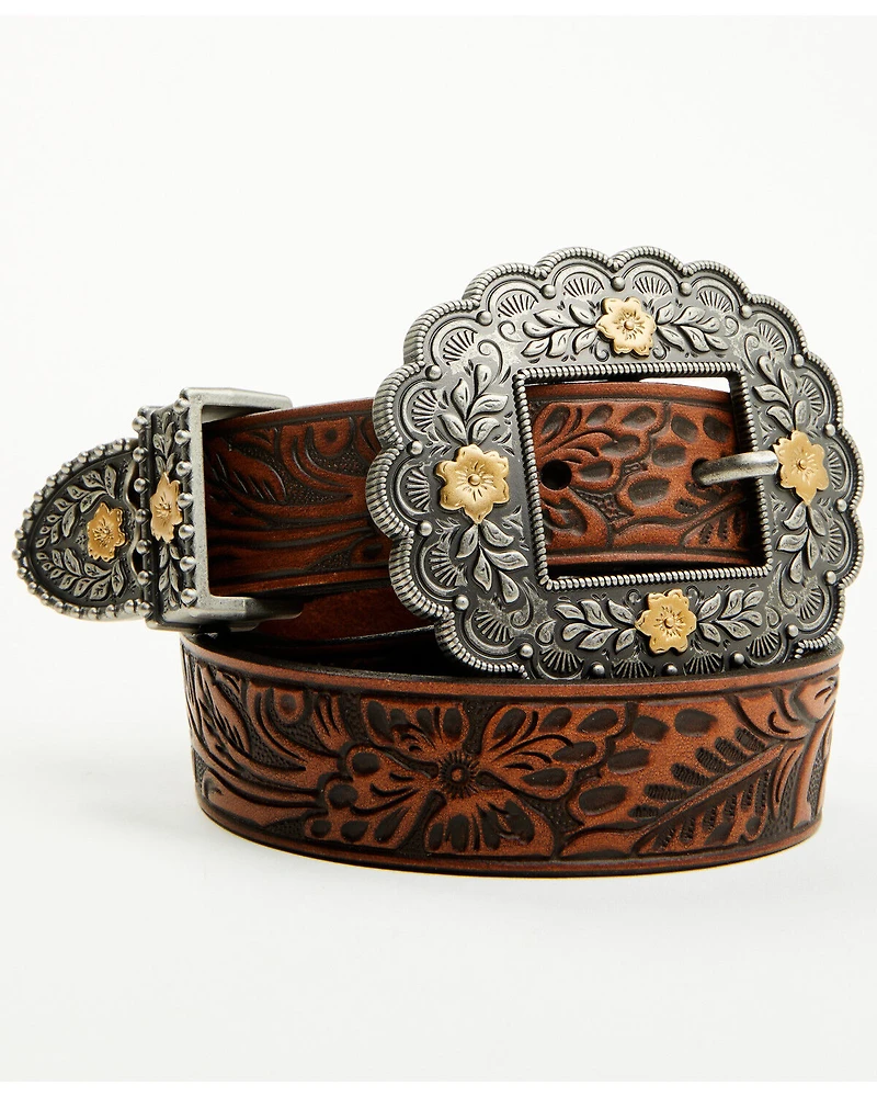 Shyanne Women's Ellery Floral Leather Belt