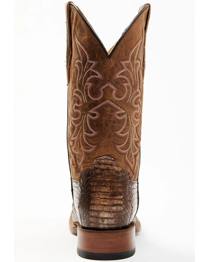 Cody James Men's Cobra Brown Exotic Western Boots - Broad Square Toe