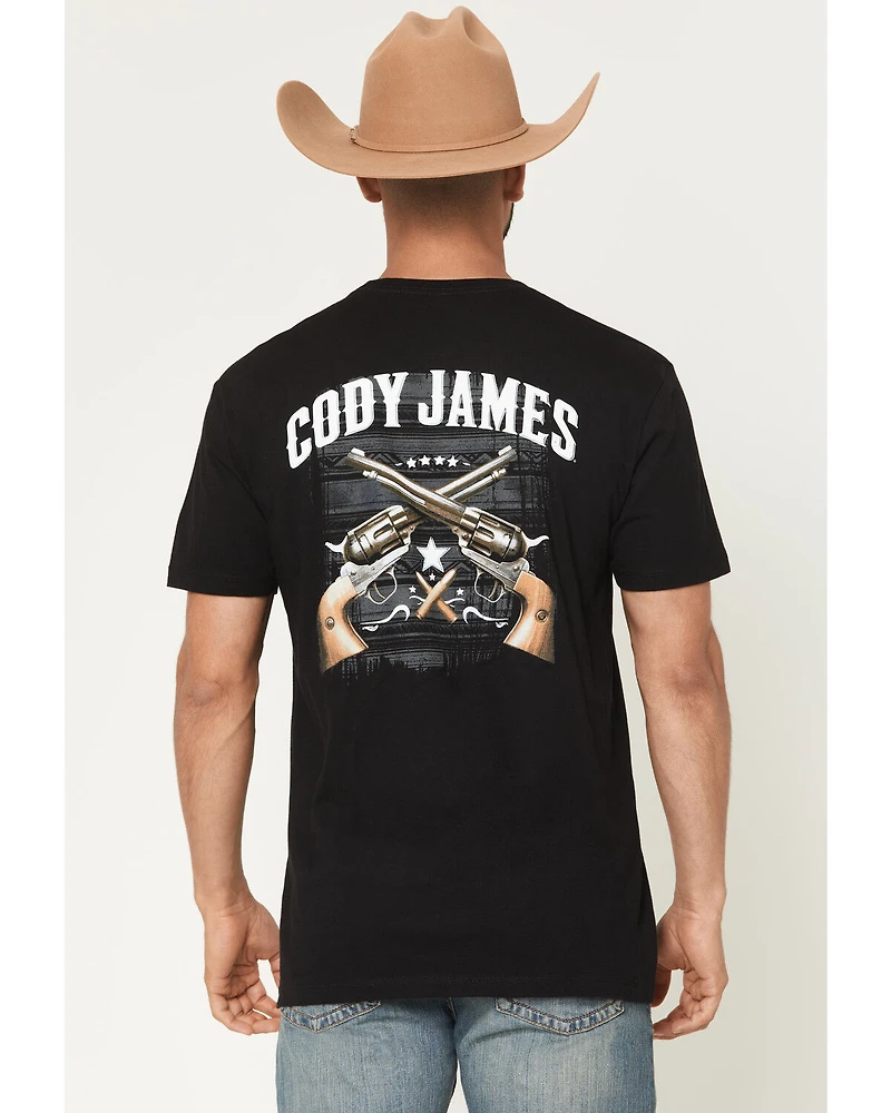 Cody James Men's Cross Guns Short Sleeve Graphic T-Shirt
