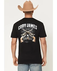 Cody James Men's Cross Guns Short Sleeve Graphic T-Shirt