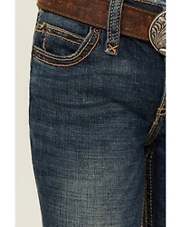 Wrangler Girls' Multi Stitch Bootcut Slim Fit Jeans