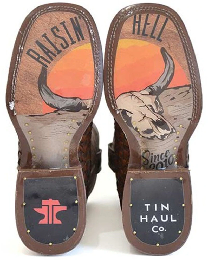 Tin Haul Men's Ripples Western Boots - Broad Square Toe