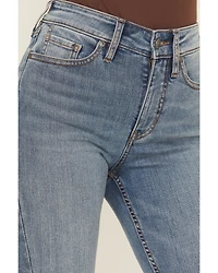 Shyanne Women's Luna High Rise Flare Super Stretch Denim Jeans