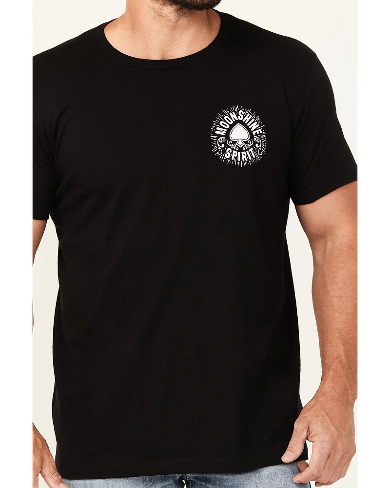 Moonshine Spirit Men's Spade Short Sleeve Graphic T-Shirt