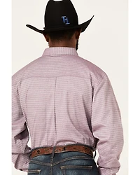 RANK 45® Men's Producer Jacquard Print Long Sleeve Button-Down Western Shirt