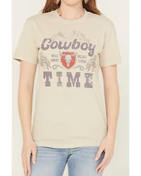 Youth Revolt Women's Cowboy Time Short Sleeve Graphic Tee