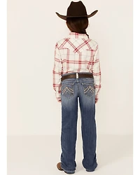 Ariat Girls' Medium Wash Eleanor Whipstitch Stretch Slim Bootcut Jeans