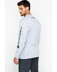 Carhartt Men's Loose Fit Heavyweight Long Sleeve Logo Graphic Work T-Shirt - Big & Tall