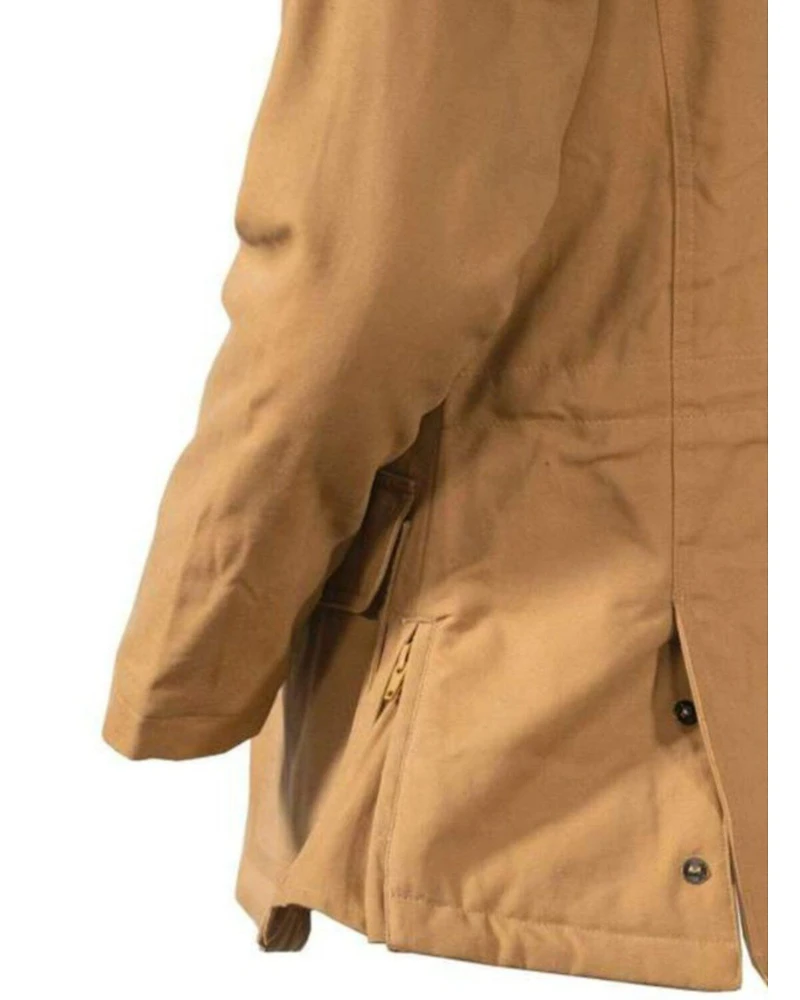 Outback Trading Co Women's Tan Canvas Juniper Fleece Hooded Jacket