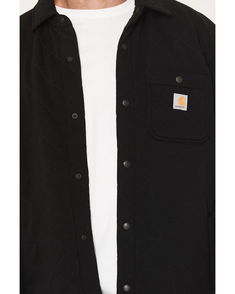 Carhartt Men's Rain Defender® Loose Fit Heavyweight Quilted Snap Front Shirt Jacket