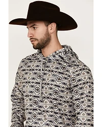 Rock & Roll Denim Men's Southwestern Print Hooded Sweatshirt