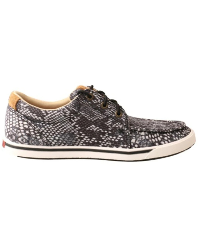 Twisted X Women's Snake Print Kicks Casual Shoes - Moc Toe