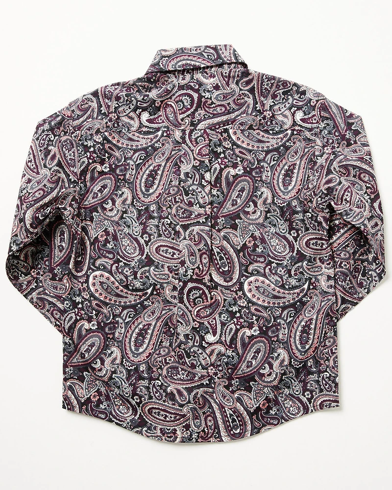 Cinch Toddler Boys' Paisley Print Long Sleeve Button-Down Western Shirt