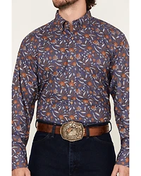 Ariat Men's Ty Floral Print Long Sleeve Button-Down Western Shirt
