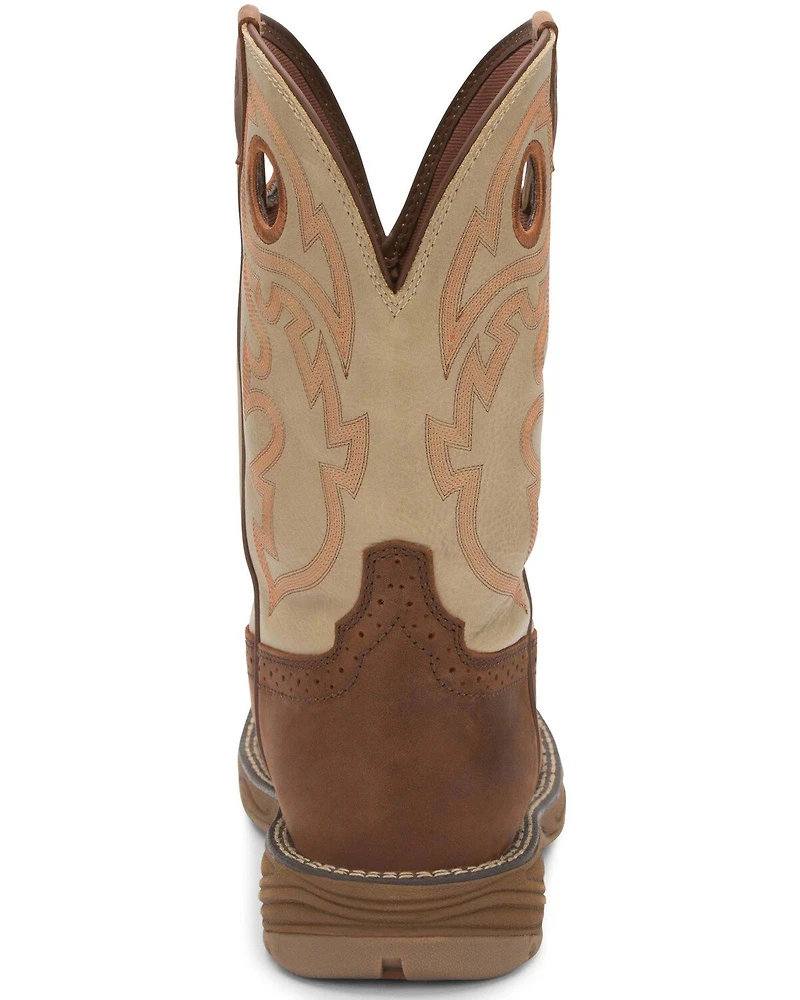 Justin Men's Stampede Rush Western Work Boots - Composite Toe