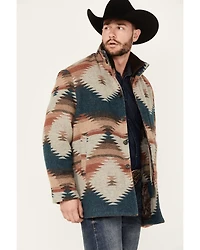 Cripple Creek Men's Southwestern Print Wool Jacket