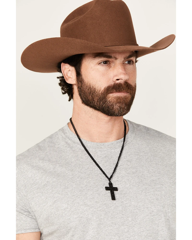 Cody James Men's Matte Cross Necklace