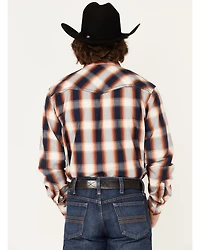 Cowboy Hardware Men's Hombre Large Plaid Pearl Snap Western Shirt