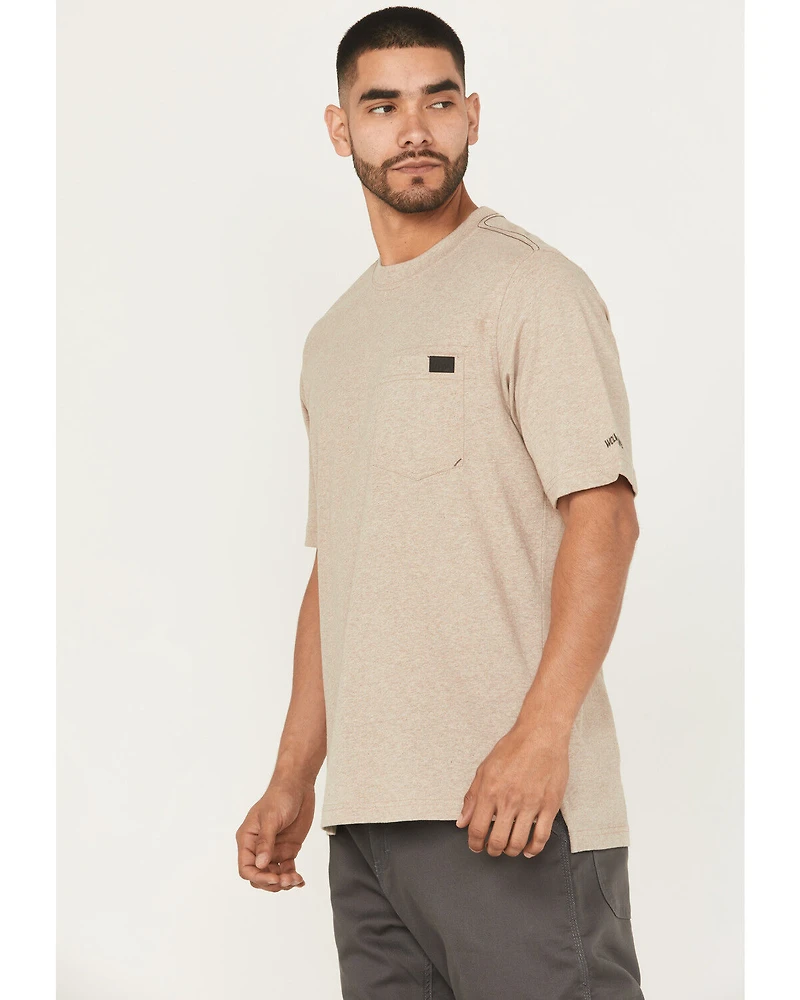 Wolverine Men's Solid Guardian Short Sleeve Work Pocket T-Shirt