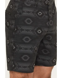 Rock & Roll Denim Men's Southwestern Print Stretch Chino Shorts