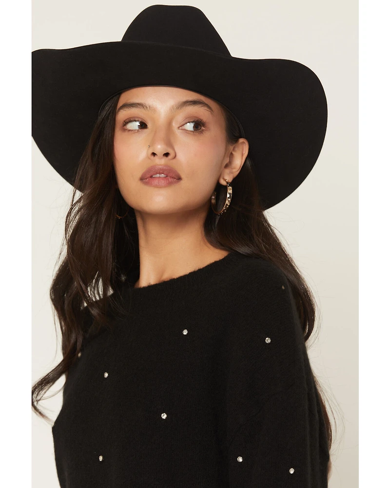 Rock & Roll Denim Women's Rhinestone Sweater