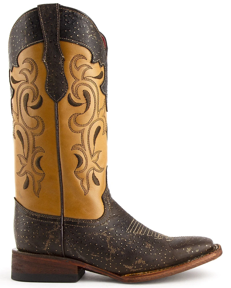Ferrini Women's Shimmer Western Boots - Broad Square Toe