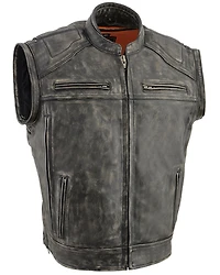 Milwaukee Leather Men's Distressed 2 In 1 Motorcycle Jacket - 5X