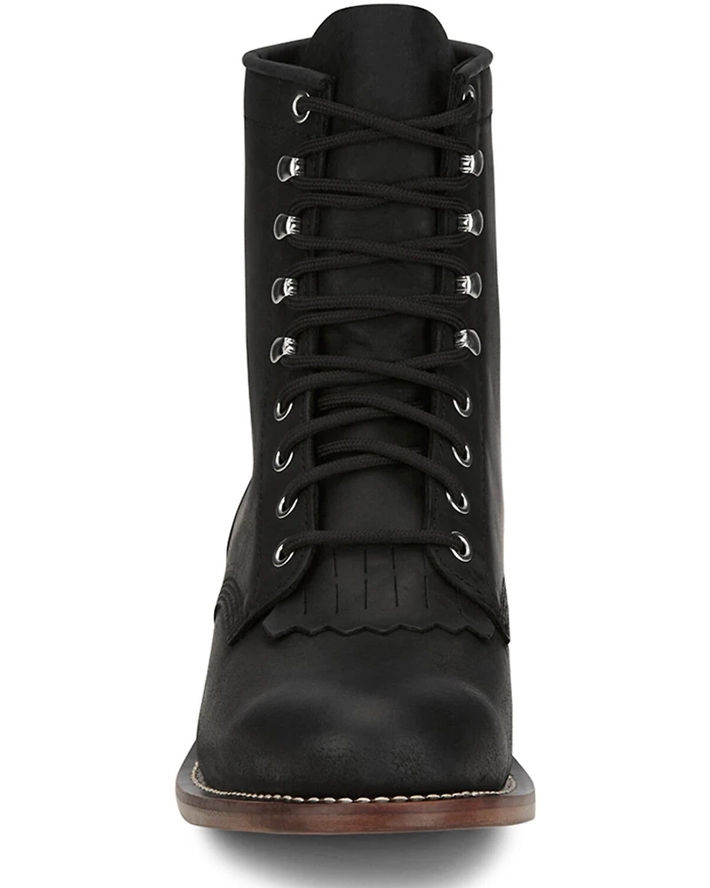 Justin Men's Drennan Lace-Up Boots - Round Toe