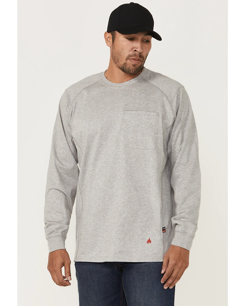 Forge Workwear Men's Lightweight Crew Neck Long Sleeve Tee
