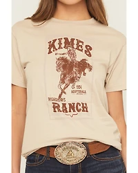 Kimes Ranch Women's Bronco Logo Short Sleeve Graphic Tee
