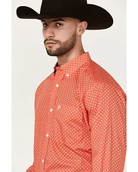 Ariat Men's Wilkie Geo Print Long Sleeve Button-Down Western Shirt