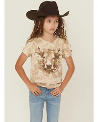 Shyanne Girls' Cow Cloud Short Sleeve Graphic Tee