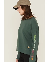 Carhartt Women's TENCEL™ Fiber Series Loose Fit Long Sleeve Graphic Sweatshirt