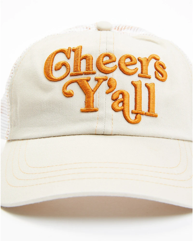 Idyllwind Women's Cheers Ya'll Embroidered Mesh-Back Ball Cap