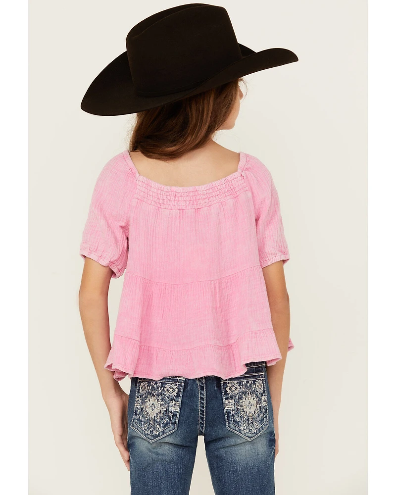 Hayden LA Girls' Puff Sleeve Top