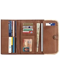 American West Harvest Moon Tri-Fold Leather Wallet