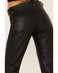 Boot Barn X Understated Leather Women's Rhinestone Studded Lace-Up Flare Pants