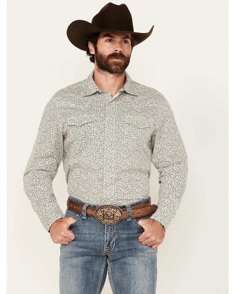Wrangler Retro Men's Floral Print Long Sleeve Snap Western Shirt - Tall