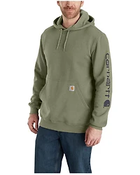 Carhart Men's Loose Fit Midweight Logo Hooded Sweatshirt