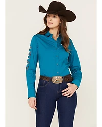 Ariat Women's Team Kirby Long Sleeve Button Down Stretch Western Shirt
