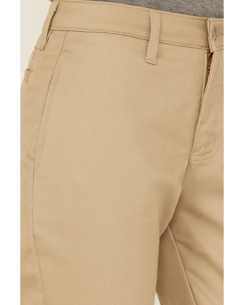 Dickies Women's Mid Rise Straight Stretch Twill Work Pants