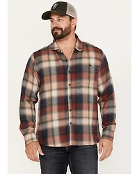 North River Men's Plaid Print Long Sleeve Button Down Performance Shirt