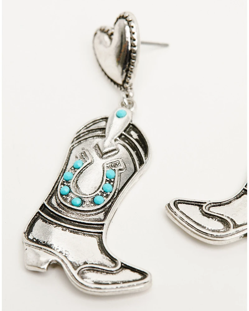 Shyanne Women's Boot and Horseshoe Earrings