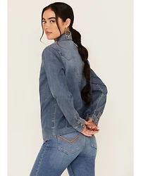 Idyllwind Women's Huckleberry Medium Wash Long Sleeve Snap Western Shirt