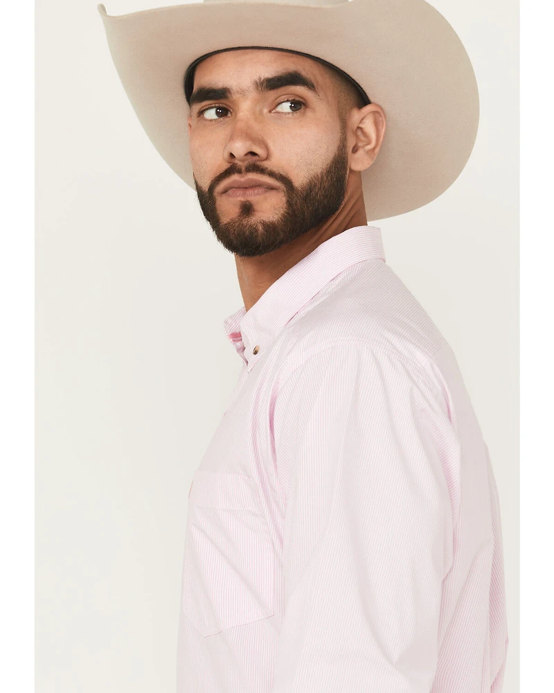 Ariat Men's Striped Long Sleeve Button-Down Western Shirt