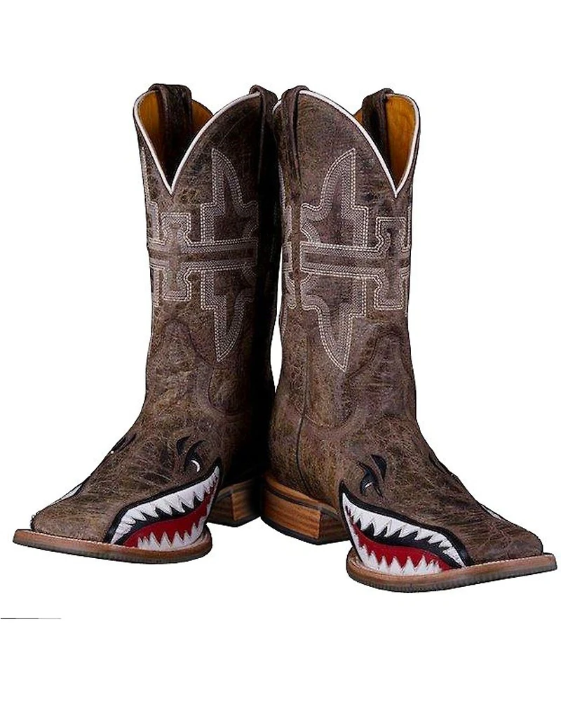 Tin Haul Men's Gnarly Bite Western Boots - Broad Square Toe