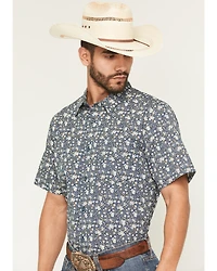 Gibson Trading Co Men's Scenic Route Floral Print Short Sleeve Button-Down Western Shirt