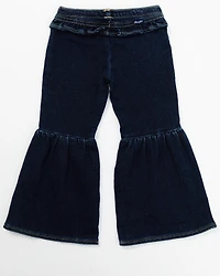 Wrangler Toddler Girls' Dark Wash Flare Pants