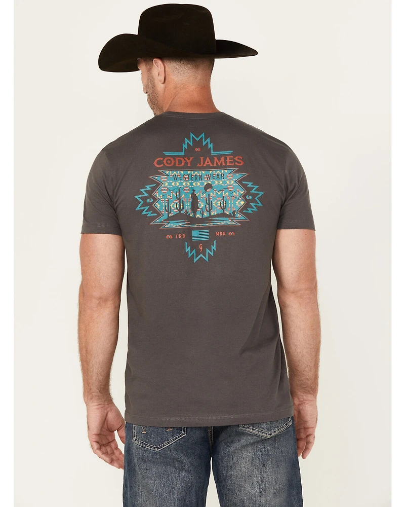 Cody James Men's Southwest Sunset Short Sleeve Graphic T-Shirt