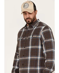 Brothers and Sons Men's Everyday Plaid Print Long Sleeve Button Down Flannel Shirt